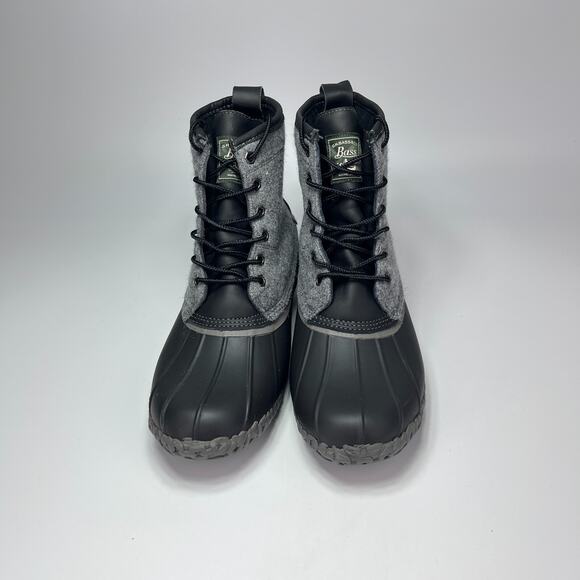 GH Bass & Co Harlequin Black & Gray Waterproof Winter Duck Boots Men's Size 10M - Picture 5 of 9